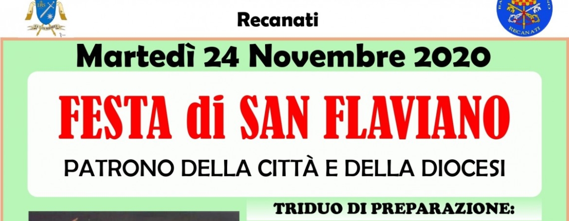 MartedÃ¬ 24 novembre - Festa di San Flaviano